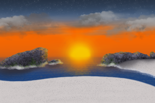 Sunset on the beach.png